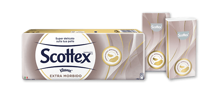 Fazzoletti di carta Scottex Extra Morbido