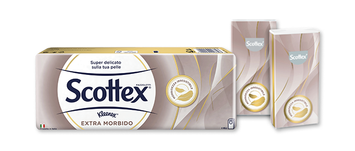 Fazzoletti di carta Scottex Extra Morbido
